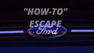 2013 Ford Escape Maintenance Schedule HOW TO ESCAPE [upl. by Aniram]