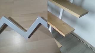 Eine Treppe aus Holz und Metall selber bauen Selber machen [upl. by Aidua]