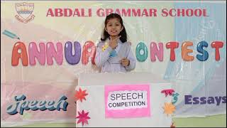 Speech on Importance of Kindness by Humaiza Imran from Class 4th [upl. by Theone368]