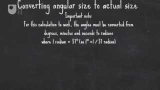 How to calculate the size of a nebula  In the night sky Constellations 66 [upl. by Meaghan]