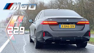 2024 BMW 5 Series 600HP i5 M60  ACCELERATION amp TOP SPEED on AUTOBAHN [upl. by Farny]