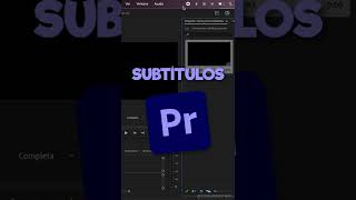 ¿Cómo poner SUBTÍTULOS en PREMIERE PRO  Tutorial fácil y rápido para MaciOsWindows  Shorts [upl. by Aicercul]