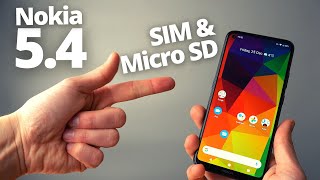 Nokia 54  How to Insert SIM amp MicroSD Memory Card [upl. by Germann]