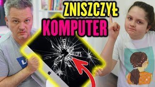 TATA ZNISZCZYŁ MÓJ KOMPUTER 😥 KONIEC NAUKI ❗ MISIA I JA [upl. by Koller297]