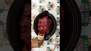 Slow cooker birria made with Jalisto jalisto birria food mexicanfood [upl. by Fruma388]