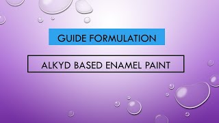 Guide Formula Of Enamel paint How to make enamel paint formulation [upl. by Noira397]