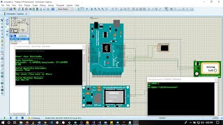 GSM and GPS Simulation on Proteus Using Virtual Terminals  Proteus Simulation [upl. by Abeu]