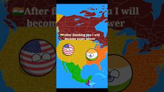 India want to become super powerIndia kill USA shorts countryballs youtube countries ytshort [upl. by Aunson767]