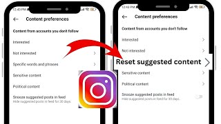 How to Fix Instagram Reset Algorithm Option Not Showing  Insta Reset Suggested Content Not Showing [upl. by Aneram824]