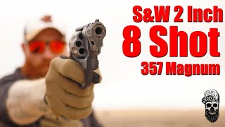 SampW 327 8 Shot 357 Magnum First Shots The 2 Inch SWAT Revolver [upl. by Adnalra]