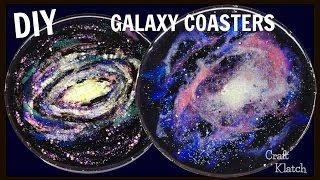 Resin Galaxy Coasters  DIY Project  Craft Klatch  Another Coaster Friday  How To [upl. by Ettelrahc]