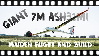 7m ASH 31 13 Erstflug und Details zum Bau  Pascal Richter [upl. by Ahtibat]