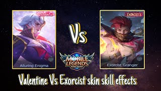 Granger  Exorcist skin VS Valentine skin skill effects  Granger  Trio gameplay [upl. by Doerrer171]