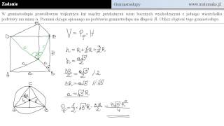 Zadanie z graniastosłupem [upl. by Abihsat]