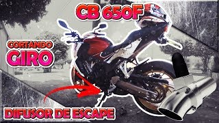 Difusor de Escape na Honda CB650f  Capdifusores [upl. by Grae445]