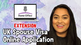 UK Spouse Extension Visa 2021 Online Application Walkthrough [upl. by Anuqahs]