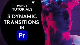 3 Dynamic Transitions in Premiere Pro  Pond5 Tutorials [upl. by Auhs]