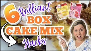 6 Brilliant BOX CAKE MIX RECIPES you MUST TRY  MOUTHWATERING Cake Mix Recipes you DONT WANNA MISS [upl. by Anileda]