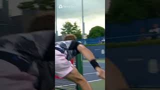 Stefanos Tsitsipas Goes Around The Net [upl. by Jenelle320]