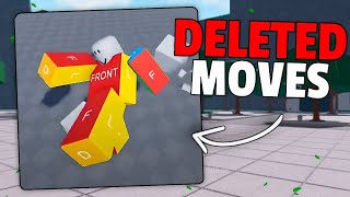 I Found DELETED MOVES in The Strongest Battlegrounds [upl. by Myrtia]