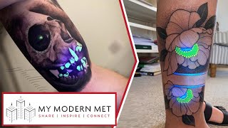 UV Reactive Ink Tattoos by Jonny Hall [upl. by Enoryt]