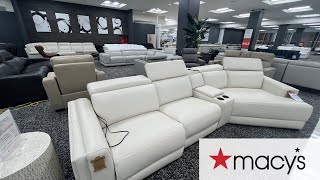 MACYS SOFA COUCH  ARMCHAIR SHOP WITH ME 2024 [upl. by Spalla]