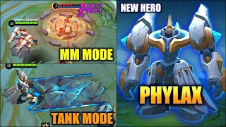 NEW HERO PHYLAX TANK MARKSMAN  MOBILE LEGENDS [upl. by Allard]