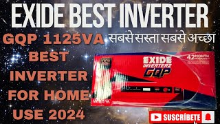 Exide inverterz GQP 1125VA  Exide best inverter Exide best inverter for home use 2024  inverter [upl. by Sankey]