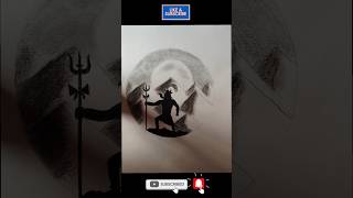 Lord Shiva drawing  shorts shivaratri [upl. by Burger]