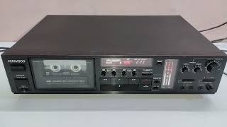 KENWOOD KX1100G 3Head Direct Drive Stereo Cassette Deck Recording Test [upl. by Harbour]