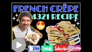 French Crêpe 4321 Recipe [upl. by Annahsohs]