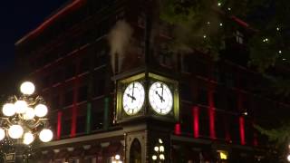 Vancouver British Columbia  Gastown Steam Clock Chimes HD 2014 [upl. by Adnawal]