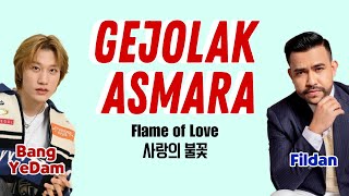 Fildan X Bang Yedam  Gejolak Asmara BIndoKorEng Color Coded Lyrics [upl. by Marlon]