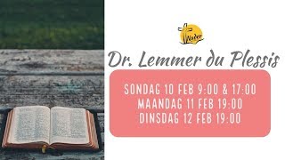 Dr Lemmer du Plessis  Die Gees in Paulus se bediening [upl. by Matthew]