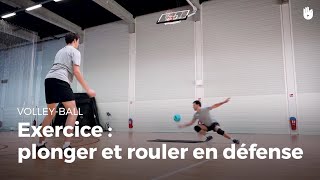 Exercice de défense  plonger et rouler  VolleyBall [upl. by Melicent]