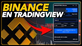 BINANCE OPERAR DESDE TRADINGVIEW  TUTORIAL [upl. by Nirehtak]