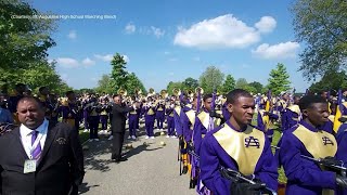 St Augustine High School marching band performs in Normandy for DDay Anniversary [upl. by Rubia]