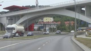 Gdańsk Airport Bus to Gdańsk Wrzeszcz Rail Station [upl. by Yoko]