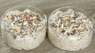 Easy and Simple Oats Breakfast Recipe  Instant  Overnight Oats Without Dairy Milk [upl. by Etneciv725]