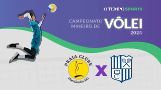 PRAIA CLUBE x ITAMBÉ MINAS  AO VIVO E COM IMAGENS  CAMPEONATO MINEIRO CODEMG 2024 [upl. by Moses]