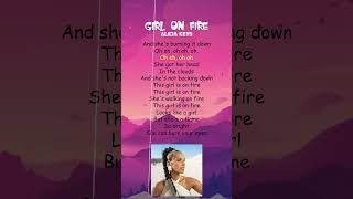 Alicia Keys  Girl on Fire Lyrics shorts [upl. by Manard]