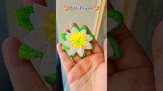 DIY Foam Paper Flower 🌼 diy trendingshorts giftideas artandcraft homedecor art craft [upl. by Ellsworth]