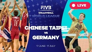 Chinese Taipei v Germany  Group 3 2016 FIVB Volleyball World League [upl. by Belmonte976]