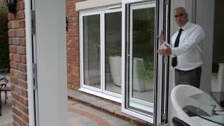 2Panel bifold doors in white aluminium [upl. by Narruc]