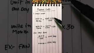 How to measure electrical energy consumption in Unit  Kwh Unit Formula  Energy Formula [upl. by Currey]