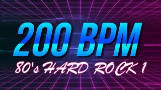 200 BPM  80s Hard Rock 1  44 Drum Track  Metronome  Drum Beat [upl. by Amirak852]