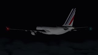 Air France Flight 447  Crash Animation XPlane 11 [upl. by Macri]