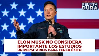 Elon Musk asegura la educación universitaria está quotsobrevaloradaquot [upl. by Naitsirt]