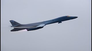 B1 departs with wing wave hd [upl. by Blackwell]