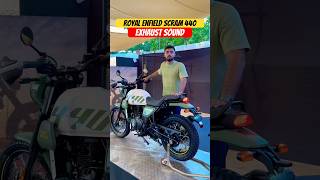 Royal Enfield Scram 440 Exhaust Sound  BikeWale shorts scram440 [upl. by Poock109]